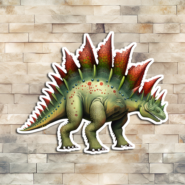 A Stegosaurus Vinyl Sticker