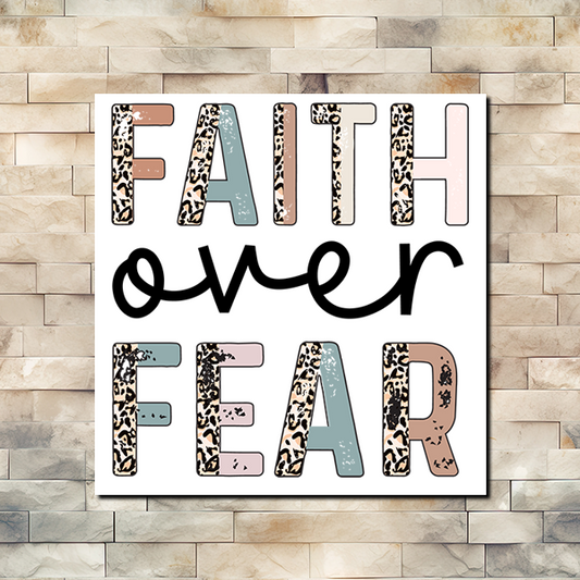 Faith Over Fear Vinyl Sticker