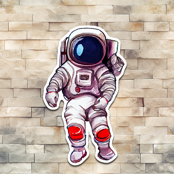 a space suited astronaut