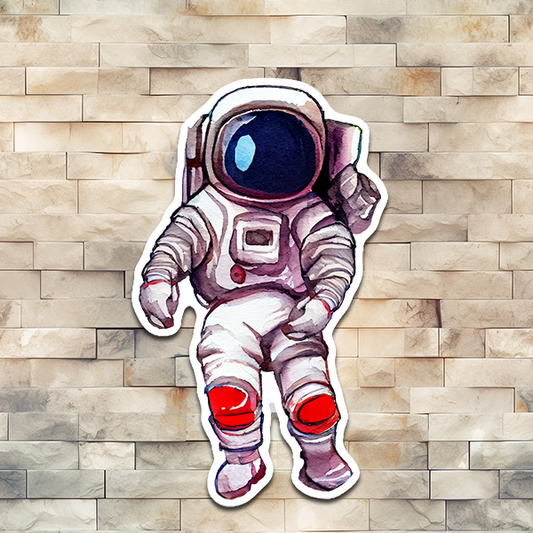 a space suited astronaut