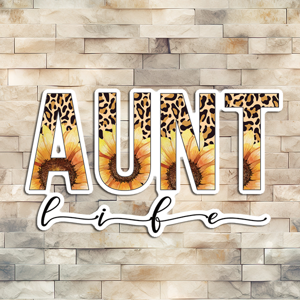 Aunt Life Vinyl Sticker