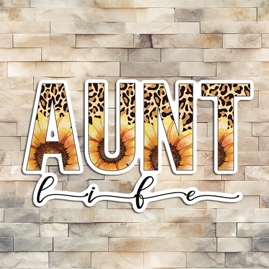 Aunt Life Vinyl Sticker