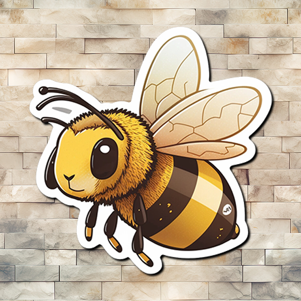 Bee Decorative Vinyl Sticker 01