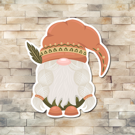 Boho Gnome Vinyl Sticker