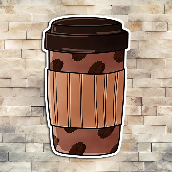 Brown Polka Dot To Go Cup