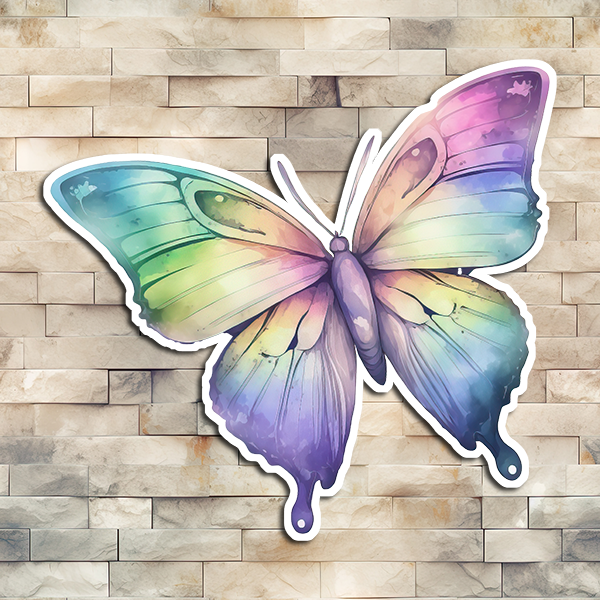 Pastel Butterfly Vinyl Sticker 03 – Waymaker Designs