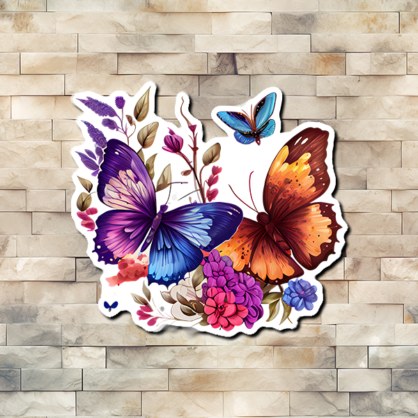 Pastel Butterfly Vinyl Sticker 05 – Waymaker Designs