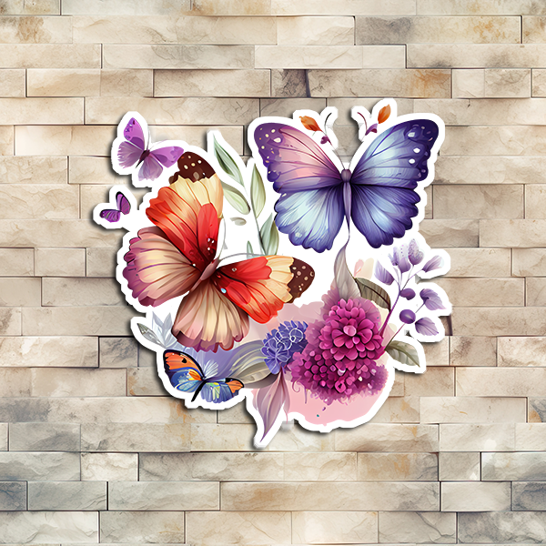 Pastel Butterfly Vinyl Sticker 04 – Waymaker Designs