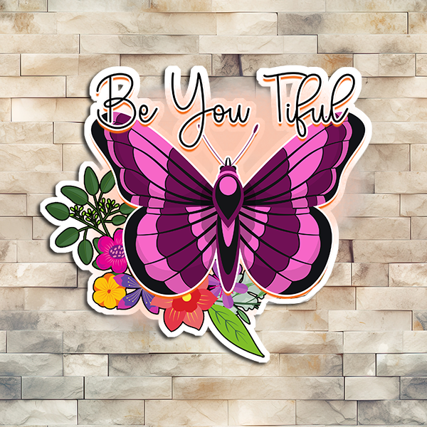 Pastel Butterfly Vinyl Sticker 07