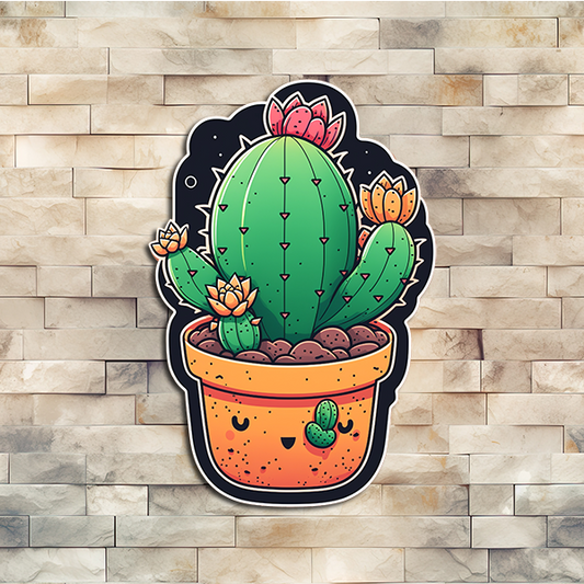 Cactus Vinyl Sticker 01