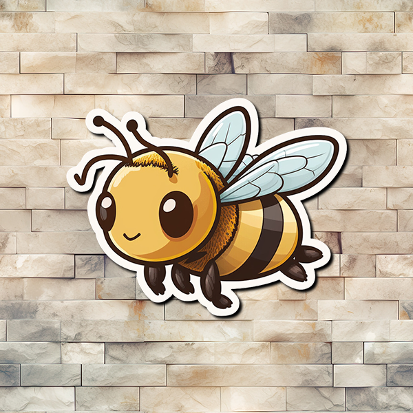 Cartoon Bee Decorative Vinyl Sticker