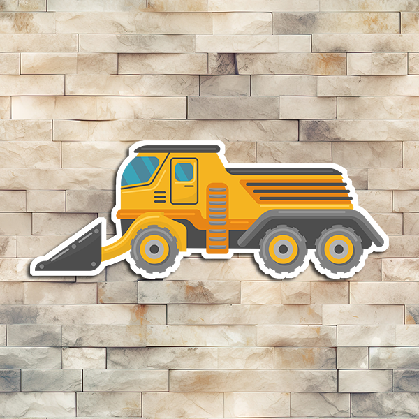 Bulldozer Vinyl Sticker