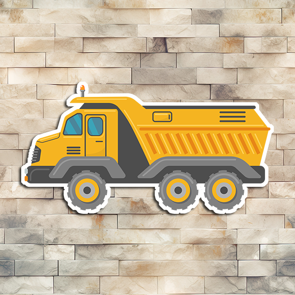 Dump Truck Vinyl Sticker