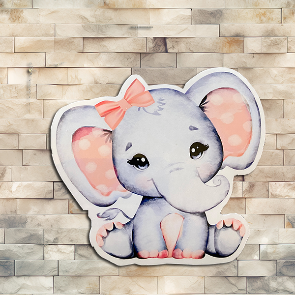 Baby Elephant Vinyl Sticker