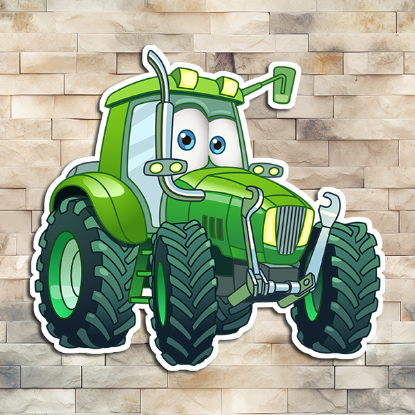 Tractor Banner Sticker Tractor Vinyl Sticker 01 – Waymaker Designs