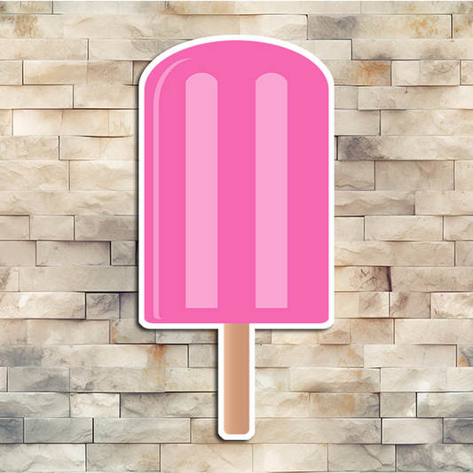 Pink Popsicle Vinyl Sticker