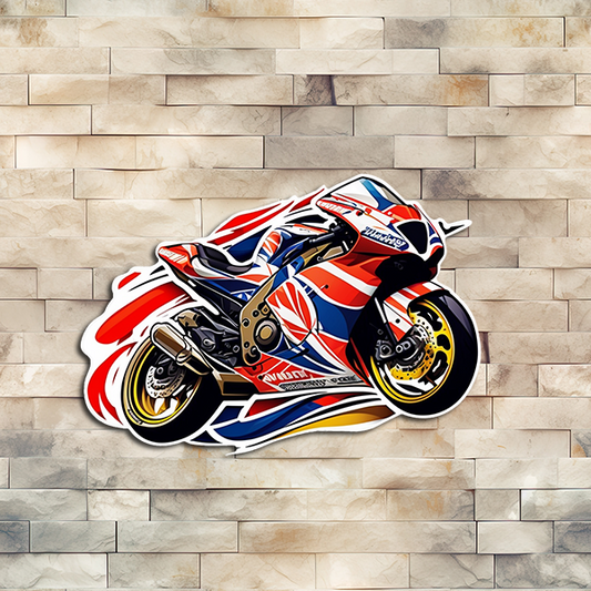 Red Motorcycle Sticker Motorcycles – Waymaker Designs