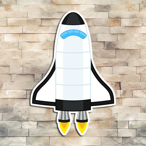 Space Shuttle Vinyl Sticker