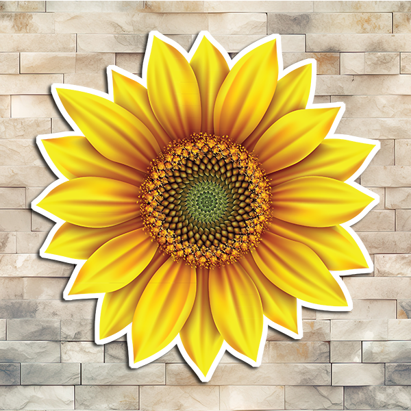 Sunflower Vinyl Sticker 01