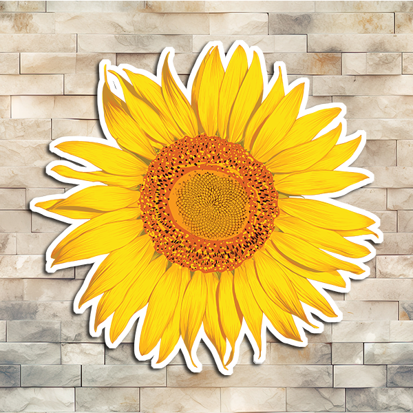 Sunflower Vinyl Sticker 02