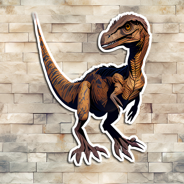 Velociraptor Vinyl Sticker 01