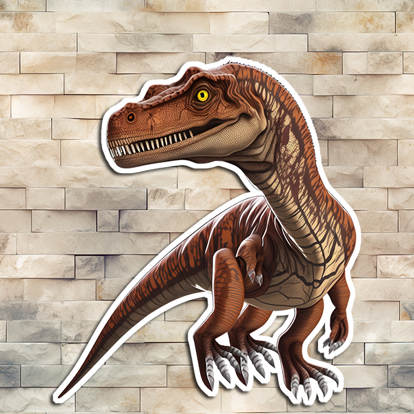 Velociraptor Vinyl Sticker 01